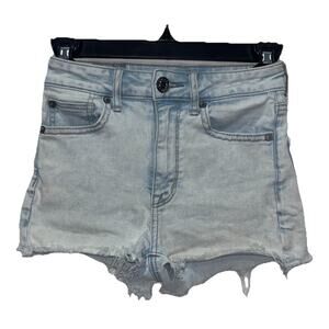 American Eagle Women’s Cut Off Jeans Shorts Light Wash Size 2 Stretch